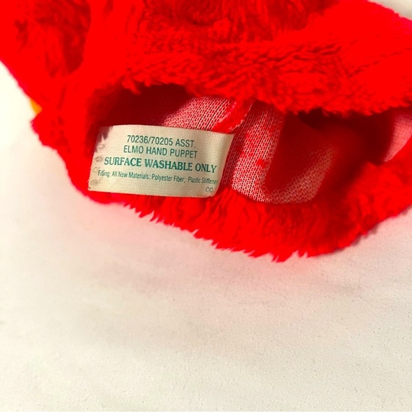 VINTAGE 1996 TYCO Preschool Sesame Street Hand Puppet Elmo Original Plush EUC - Picture 6 of 6